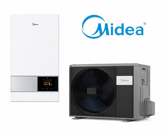 Siltumsūknis MIDEA M-Thermal 8 kW (gaiss-ūdens) (MHA-V8W/D2N8-B2 / HB-A100/CGN8-B2) 